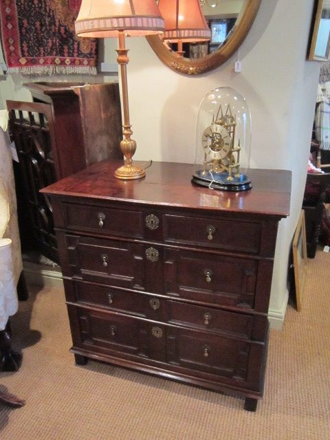 Original George I Oak Chest of Drawers