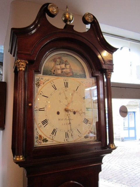 Fine George III Rocking Ship Longcase Clock