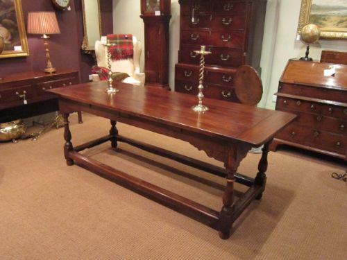 Superb George II Oak Refectory Table