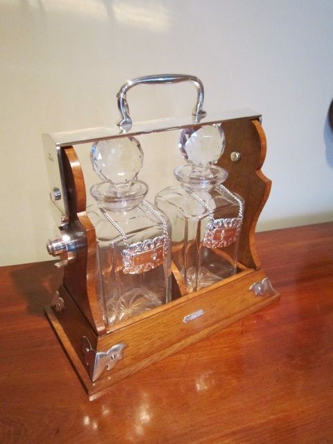 Top Quality Victorian Two Bottle Tantalus
