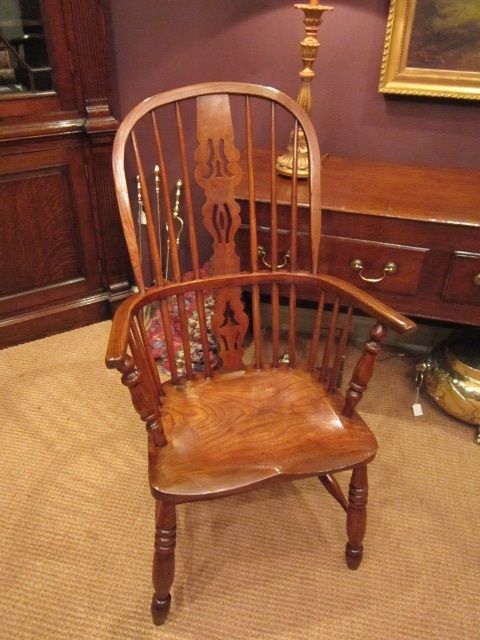 George III High Backed Windsor Armchair