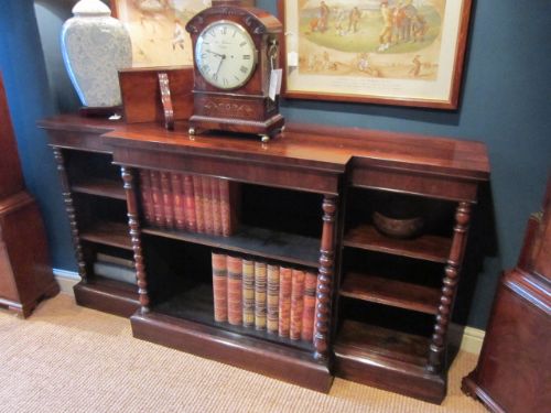 Quality Regency Rosewood Breakfront Bookcase