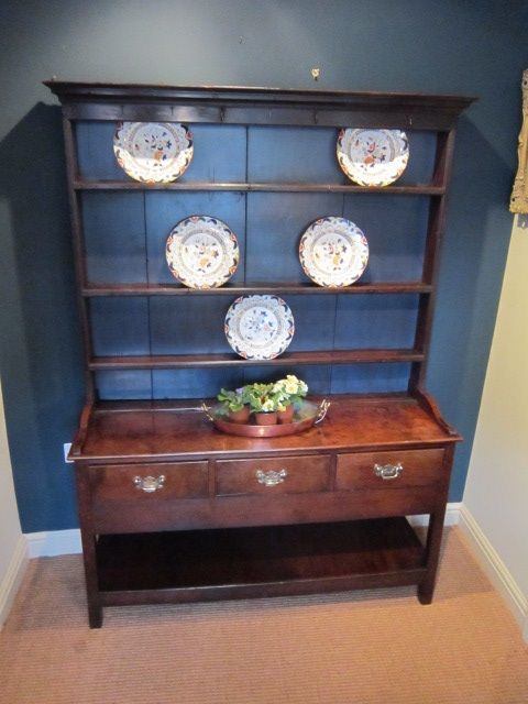 Small George II Pot Board Dresser & Rack