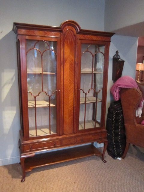 Queen Anne Style Display Cabinet