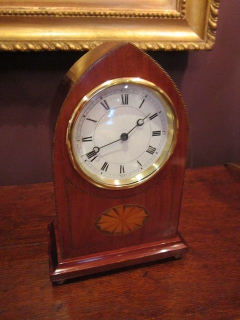 Top Quality Edwardian Inlaid Mantel Clock