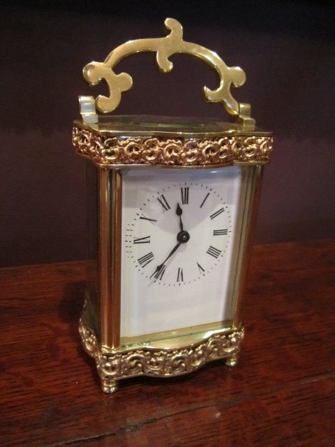Fine Victorian Gilt Carriage Clock