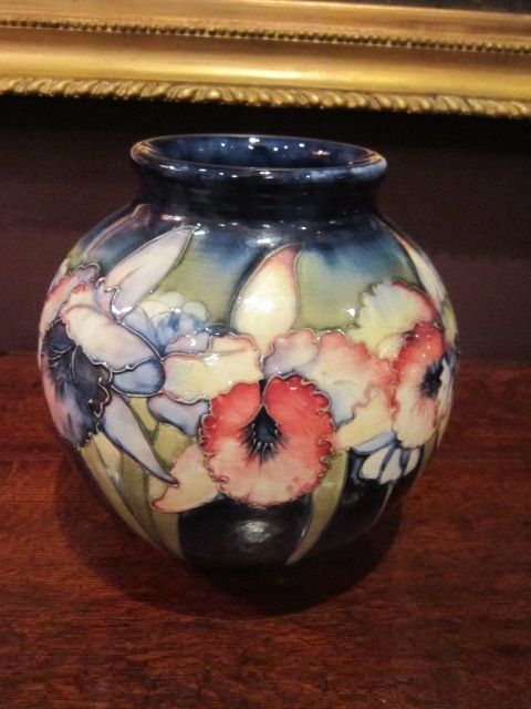 Large Moorcroft Slipper Orchid Vase