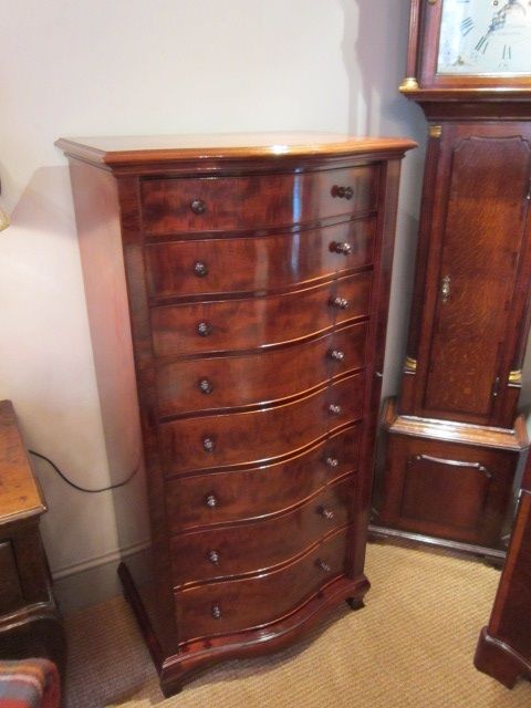 Impressive Mid 19th Century Serpentine Wellington Chest