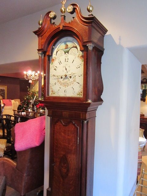 Superior George III Rolling Moon Longcase Clock