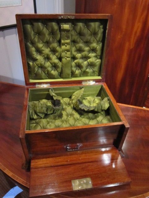 Original Victorian Walnut Jewellery Box