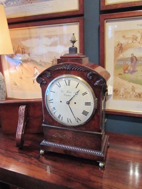 William IV Fusee Bracket Clock & Original Bracket