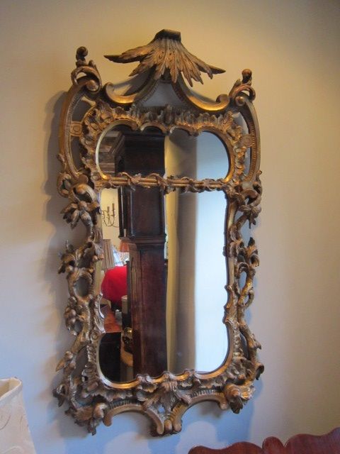 Rococo Early Victorian Gilt Wall Mirror