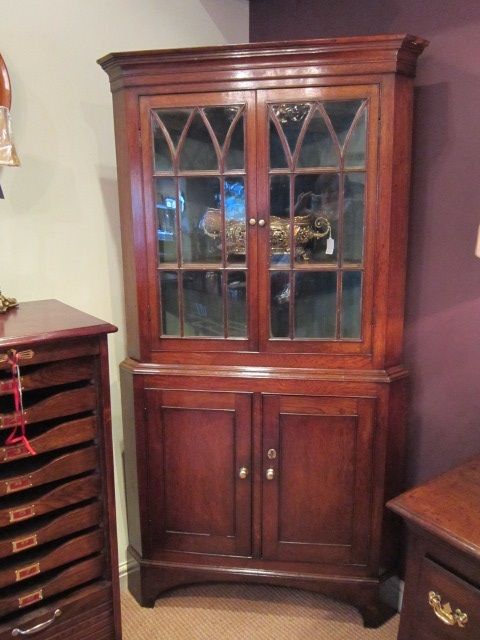 Fine George III Double Corner Cupboard