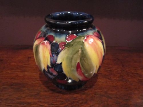 Moorcroft Leaf & Berries Globular Vase