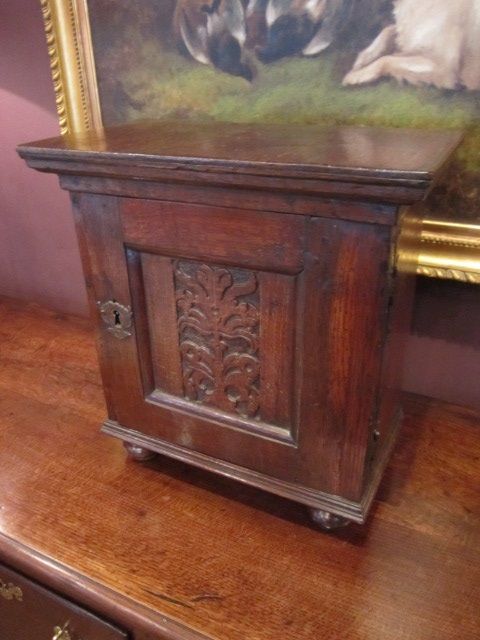 Original James II Oak Spice Cupboard
