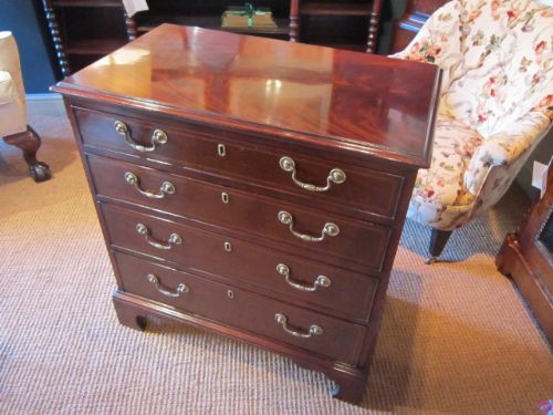 Small George III Mahogany Inlaid Chest