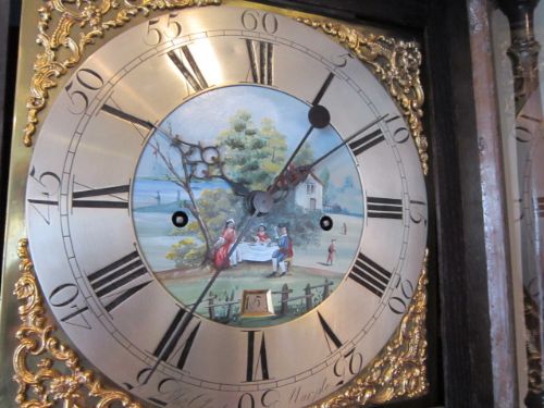 fig 1. FINE GEORGIAN CHESHIRE 8 DAY LONGCASE CLOCK