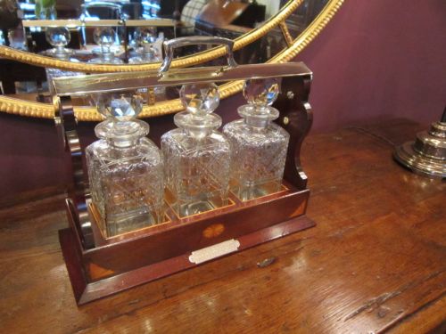 Superb Victorian Sheraton Inlaid Tantalus
