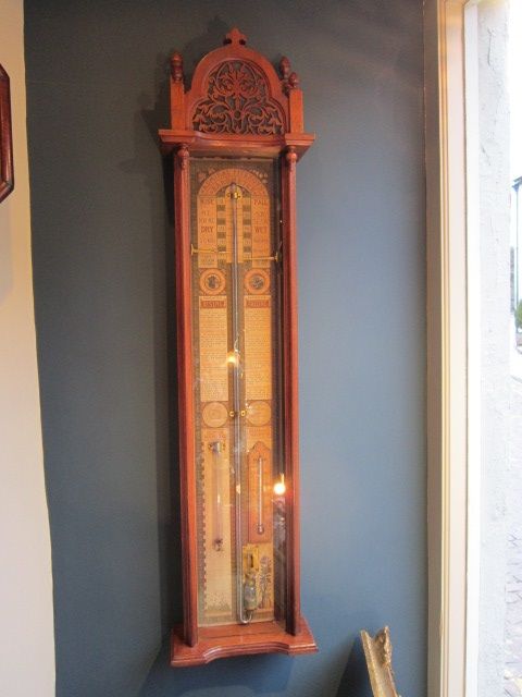 Victorian Walnut Admiral Fitzroy Barometer