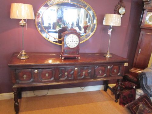Superb George I Oak Low Dresser Base