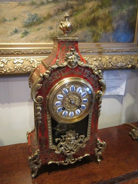 Stunning Victorian Boulle Striking Mantel Clock