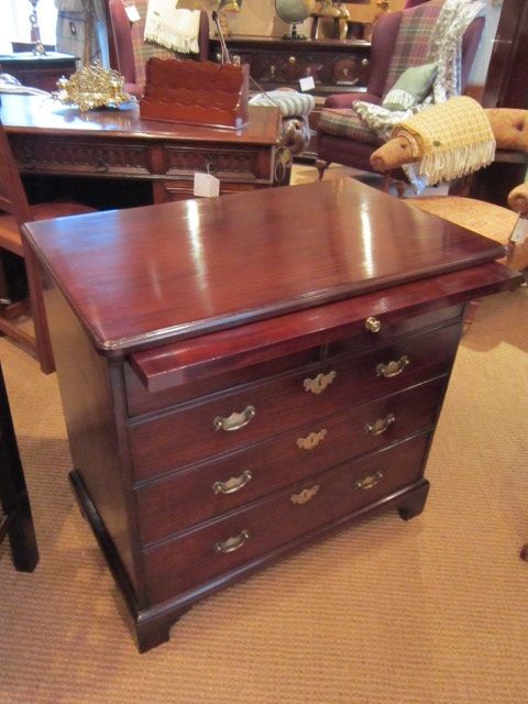 Fine George II Mahogany Brushing Slide Chest