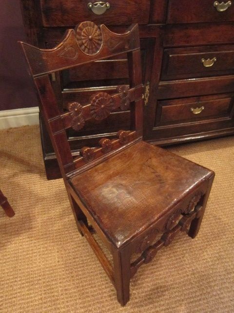 Rare Welsh Oak 'Maids' Chair