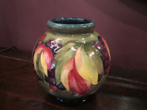 Moorcroft Leaf & Berries Vase