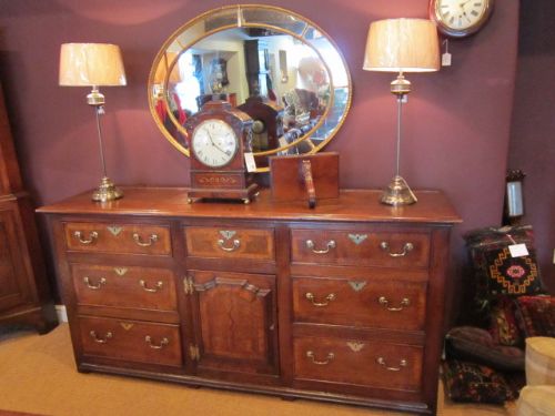 Original George II Oak Shropshire Dresser Base
