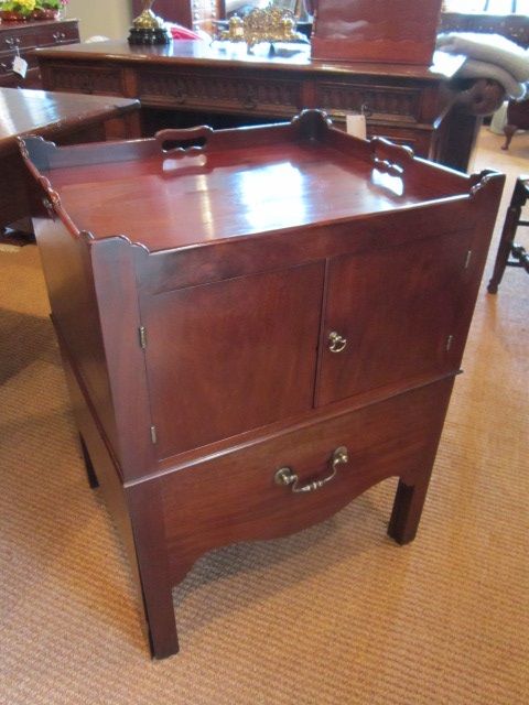 Original George III Mahogany Night Stand
