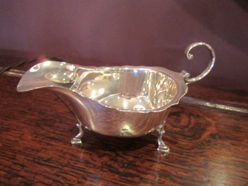 George V Aspreys Silver Sauceboat
