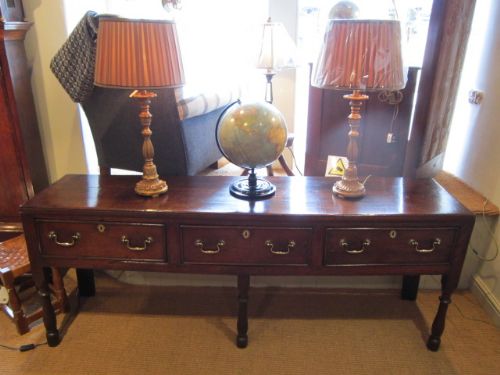 Fine George II Oak Low Dresser Base