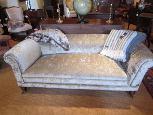 Superb Mid Victorian Drop End Upholstered Settee