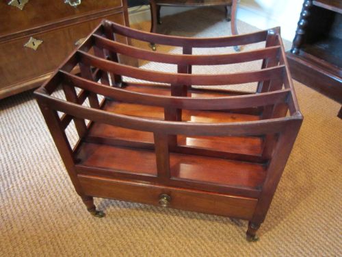 Fine Late Regency Mahogany Canterbury