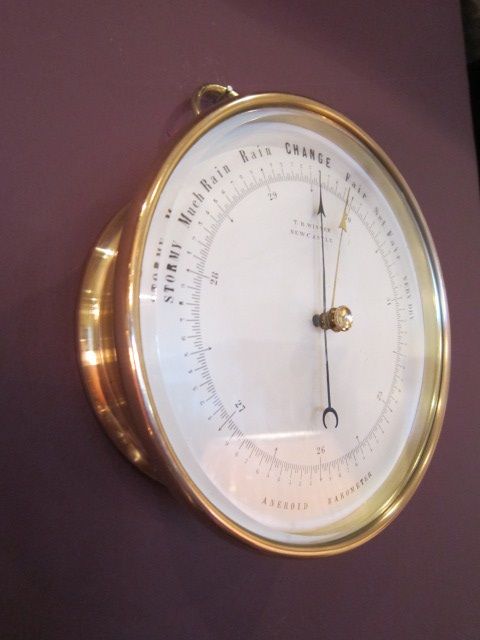 Quality Victorian Bronze Marine Barometer