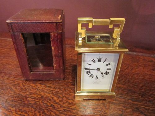 Fine Victorian Cased Striking Carriage Clock