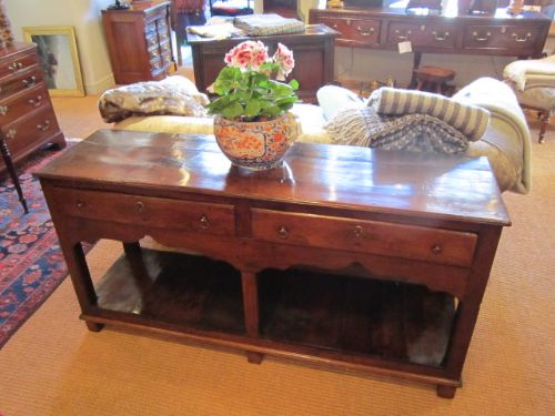 Small George II Oak Low Dresser Base