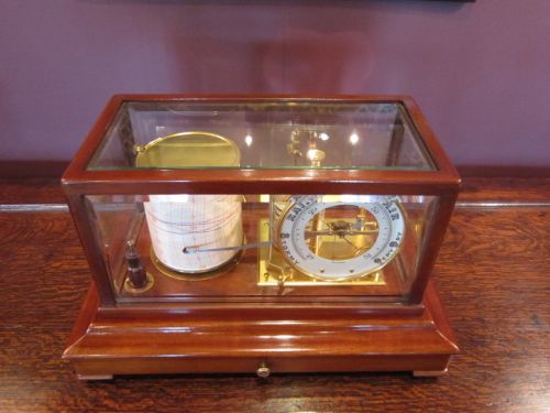 High Quality Victorian Mahogany Barograph