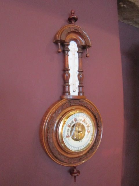 Small Victorian Walnut 'Pendant' Barometer