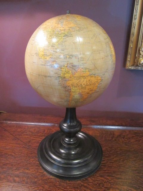1920'S Geographia 8" Terrestrial Globe