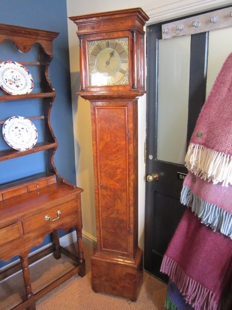High Quality Burr Walnut Cottage Longcase Clock