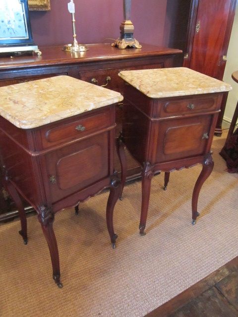 Top Quality Pair Victorian Bedside Night Stands