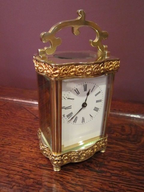 Quality Victorian Gilded Carriage Clock