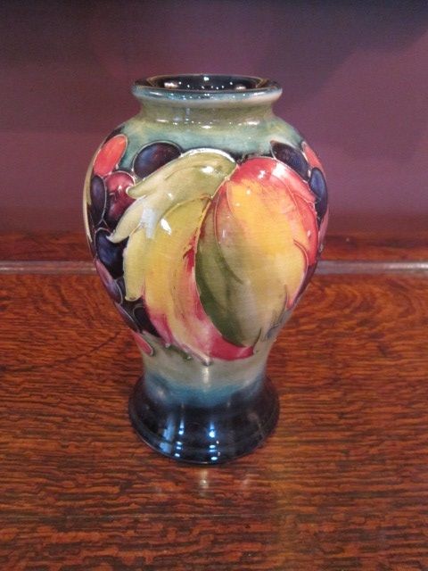 Pre War Moorcroft Leaf & Berries Vase
