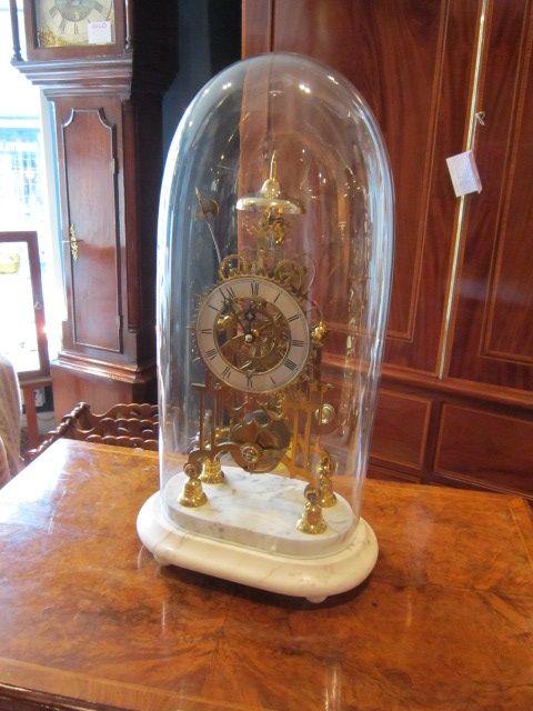 Superb Large Victorian Fusee Skeleton Clock