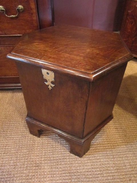 Rare Mid Georgian Oak Close Stool