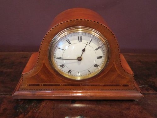 Quality Edwardian Inlaid Mantel Clock