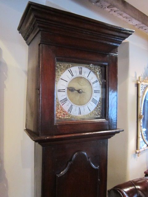 George II Oak Cottage Longcase Clock