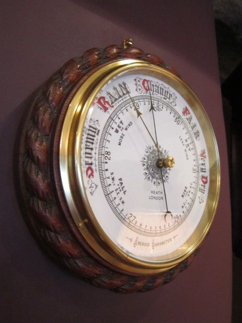 Large Victorian London Aneroid Barometer