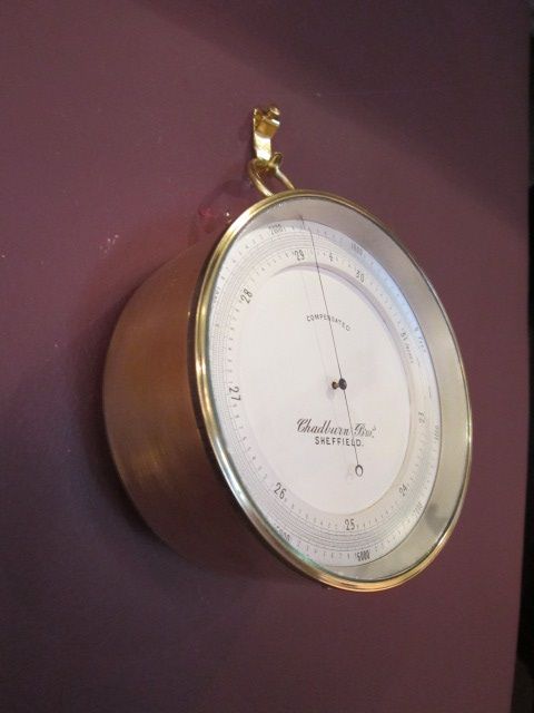 Top Quality Victorian Brass Marine Barometer